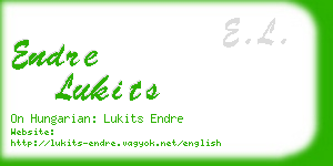 endre lukits business card